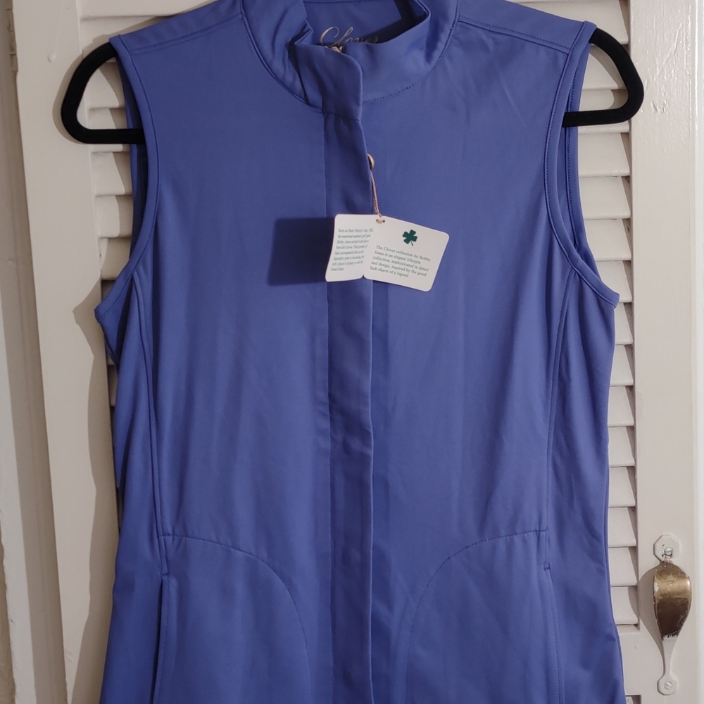 Bobby Jones Woman's Size Small Periwinkle Athleisure Vest